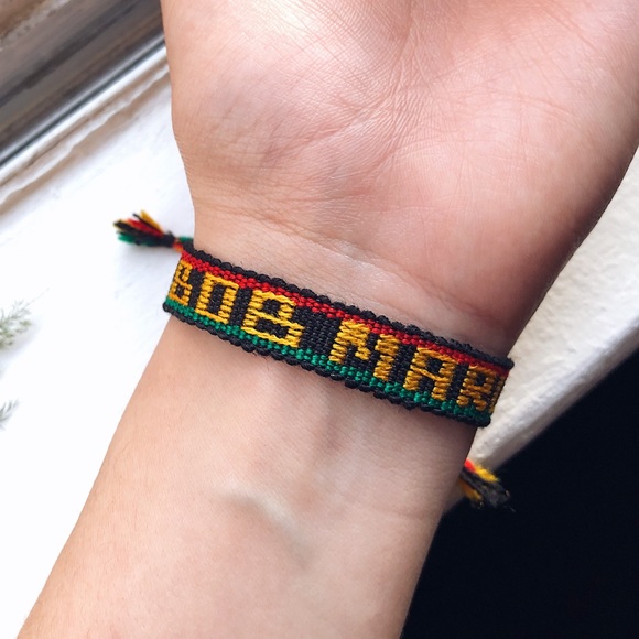 $4 BUNDLED🌿 Bob Marley Woven Bracelet - Picture 2 of 3